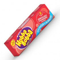 Hubba Bubba Seriously Strawberry Bubblegum British 20