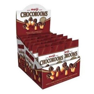 Meiji Chocorooms Milk & Dark Chocolate With Cracker 8x1.34oz