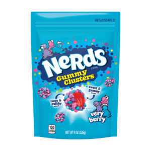 Ferrara Nerds Gummy Clusters Very Berry Resealable Bag 6x8oz