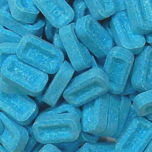 PEZ Bulk Unwrapped Refill Sour Blue Raspberry Candy 10lb