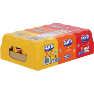Fanta Pineapple, Strawberry, Orange Variety Pack 24x355ml (Best Before October 12 2026)