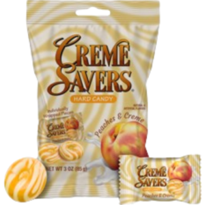 Creme Savers Peach & Creme Peg Bag 12x3oz