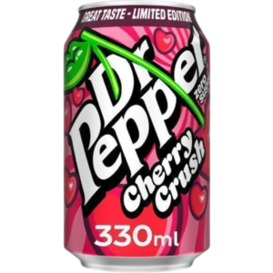 Dr. Pepper Cherry Crush Zero British 24x330ml (Best Before August 31 2026)