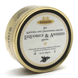 Simpkins Licorice and Aniseed Drops British 6x200g