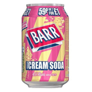 Barr Cream Soda Price Marked British 24x330ml (Best Before February 2027)