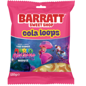 Barratt Super Mario Galaxy Movie Cola Loops British 12x120g