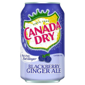 Canada Dry Blackberry Ginger Ale 12x355ml (Best Before January 13 2027)