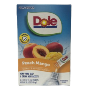 Dole Single To Go Zero Sugar Peach Mango 12