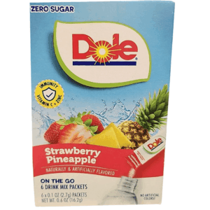 Dole Single To Go Zero Sugar Strawberry Pineapple Six Pack 12