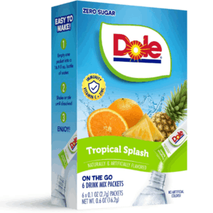 Dole Single To Go Zero Sugar Tropical, Orange, Pineapple Six Pack 12