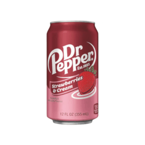 Dr. Pepper Strawberries & Cream 12x355ml (Best Before January 23 2027)