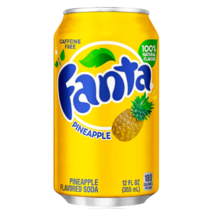Fanta Pineapple Soda 12x355ml (Best Before November 02 2026