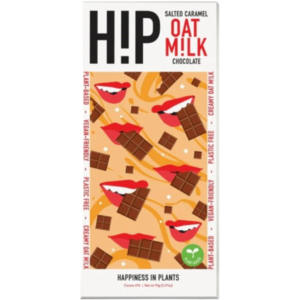 HIP Oat Milk Chocolate Salted Caramel Vegan British 12x70g