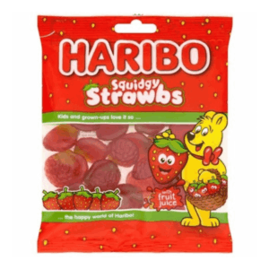 Haribo Squidgy Strawbs British 12x160g