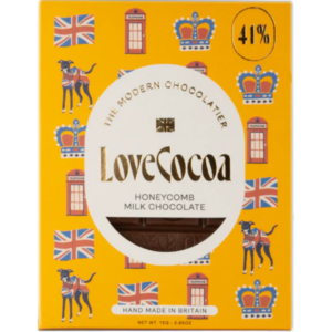 Love Cocoa Milk Chocolate Honeycomb London Edition British 12x75g