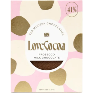 Love Cocoa Milk Chocolate Prosecco British 12x70g