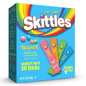 Skittles Singles To Go Zero Sugar Tropical Assorted Thirty Pack 6