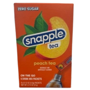 Snapple Tea Single To Go Zero Sugar Peach Tea 12