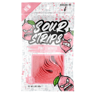 Sour Strips Pink Lemonade 12x96g