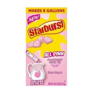 Starburst Singles To Go Zero Sugar Strawberry All Pink 12