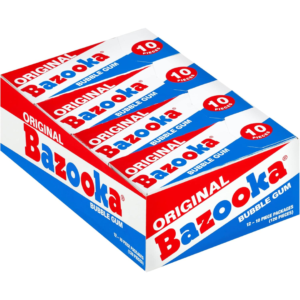 Topps Bazooka Original Bubble Gum Ten Pieces 12x2.11oz