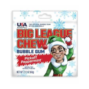 Ford Gum Big League Chew Peppermint Christmas Peg Bag 12x2.12oz