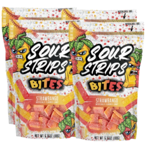 Sour Strips Bites Strwbery Mango Peg Bag 10x6.35oz