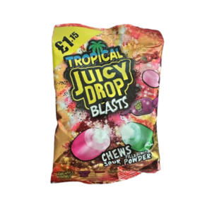 Bazooka Juicy Drop Blast Tropical Pre price British Peg Bag 12x120g