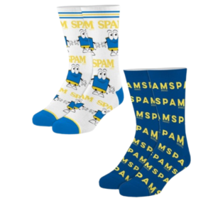 Spam Mens Socks Two Pack 6 (Large)