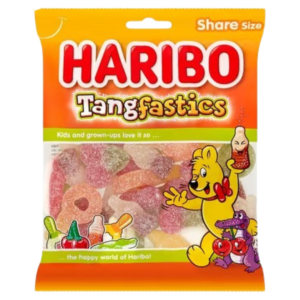 Haribo Tangfastic Pre Price British Peg Bag 12x140g