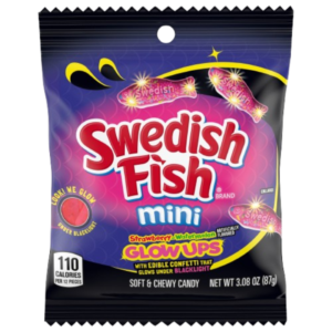 Mondelez Swedish Fish Glowups Soft Candy 12x3.08oz