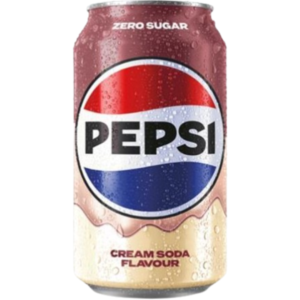 Pepsi Cream Soda Zero Sugar British 24x330ml (Best Before January 2027)