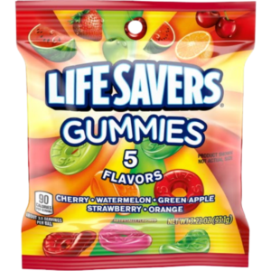 Lifesavers Gummies Five Flavors Peg Bag 12x3.22oz