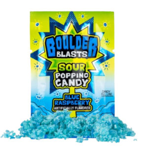 Koko's Boulder Blast Sour Blue Raspberry  Popping Candy 24