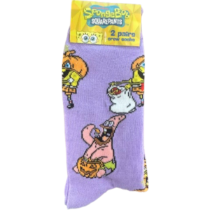Spongebob Halloween Socks Two Pack 6 (Large)