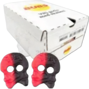 Bubs Raspberry & Licorice Skull (Hallon/Lakritsskalle) Swedish 2.8Kg