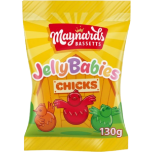 Maynards Bassetts Jelly Babies Chicks Easter British 10x130g (Best Before August 30 2026)