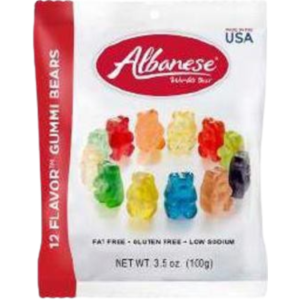 Albanese 12 Flavor Gummi Bears Peg Bag 12x3.5oz