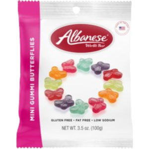Albanese Mini Gummi Butterflies Peg Bag 12x3.5oz