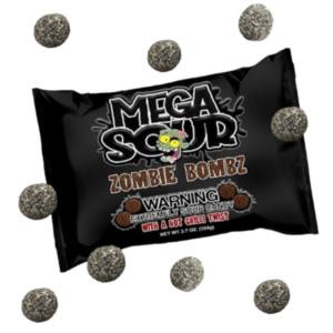 Barnetts Mega Sour Zombie Bombz With A Hot Chilli 12x104g