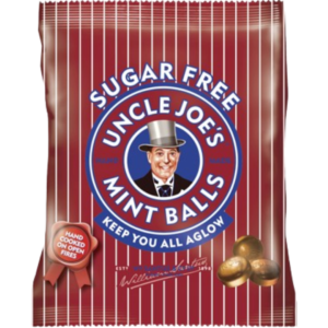 Uncle Joe's Mint Balls Sugar Free Peg Bag British 12x60g