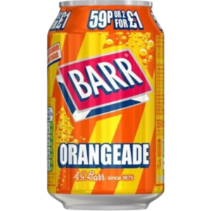 Barr Orangeade Soda Price Marked British 24x330ml (Best Before February 2027)