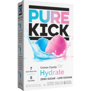Pure Kick Single to Go Cotton Candy Six Pack 12
