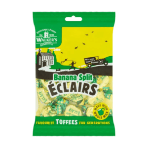 Walkers Toffee Banana Split Eclairs British Peg Bag 12x150g