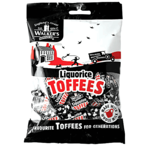 Walker's Toffees Licorice British 12x150g