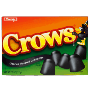 Tootsie Crows Licorice Flavoured Gumdrops TB 12