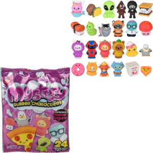 RIN Blind Bag Mystery Rubber Character Toys 2" Mix 10