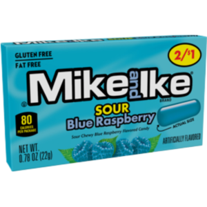 Just Born Mike and Ike Sour Blue Raspberry Price Marked 24x0.78oz