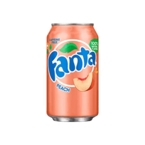 Fanta Peach Soda USA 12x355ml (Best Before January 11 2027)