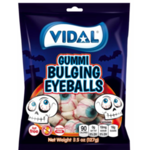 Vidal Bulging Eyeballs Halloween Peg Bag 14x3.5oz
